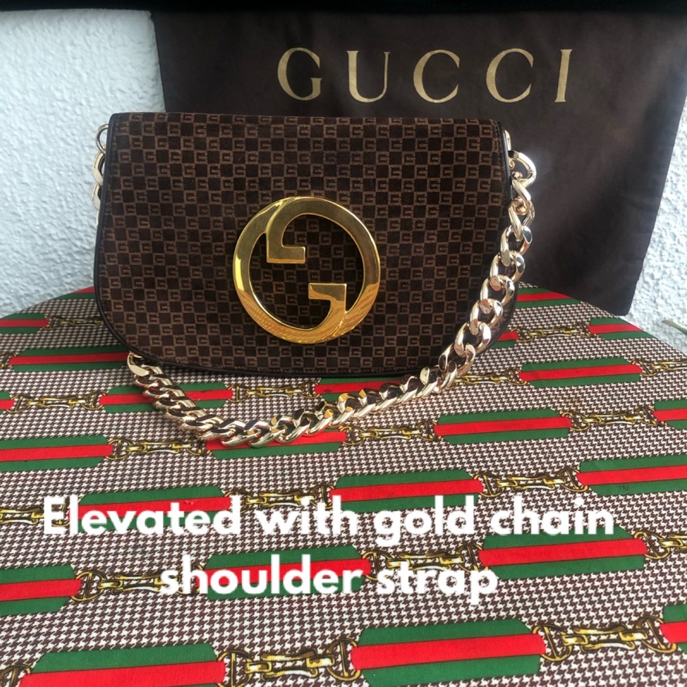 Rare 70s Vintage Gucci Square G Clutch restored New Vintage option to elevate